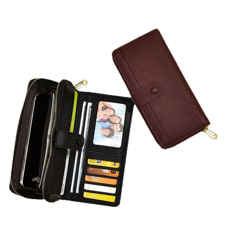 Women's PU Leather Long Wallet