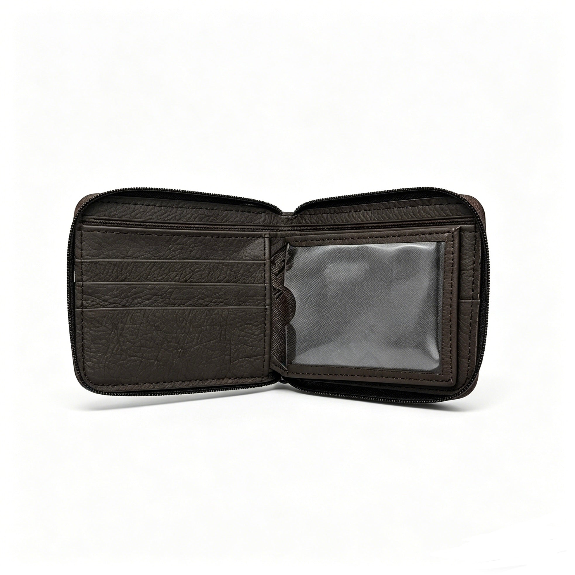 Genuine Leather Zip-around Wallet
