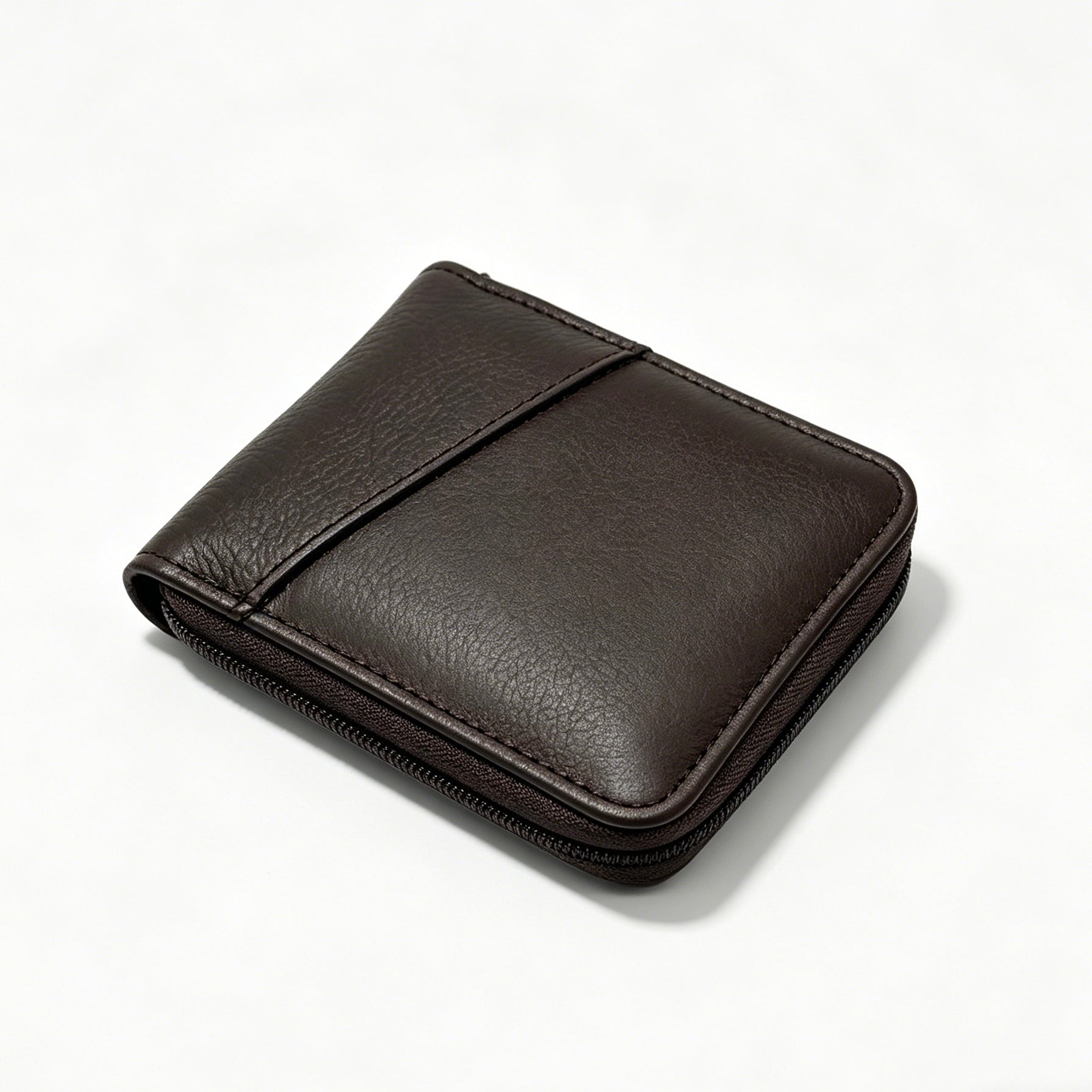 Genuine Leather Zip-around Wallet